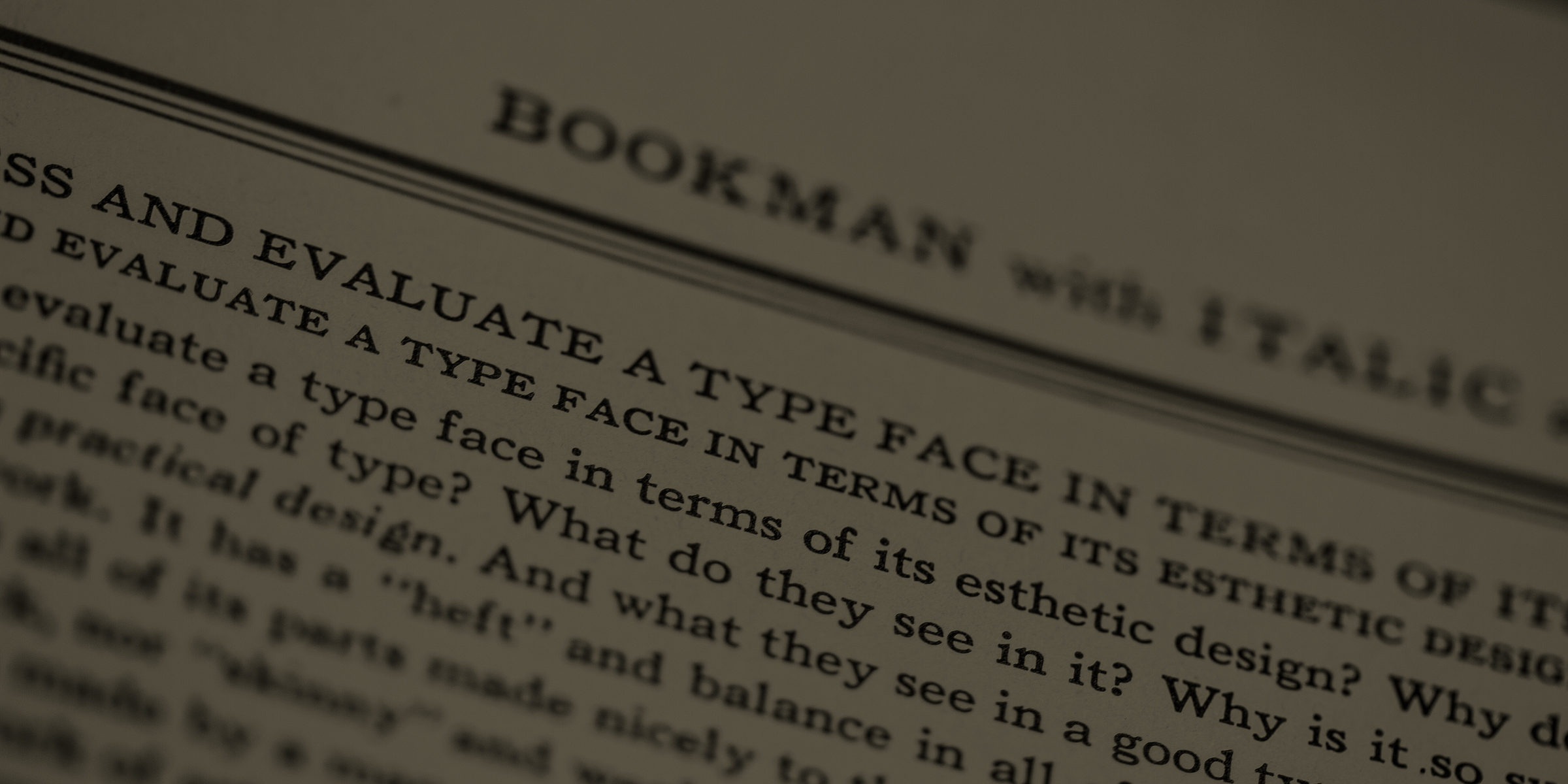 Linotype type specimen background, photo by Josh Korwin